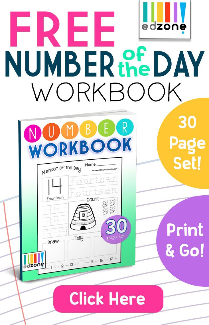 Free Number Of The Day Workbookthis Free Printable Workbook Works with Free Printable Math Workbooks