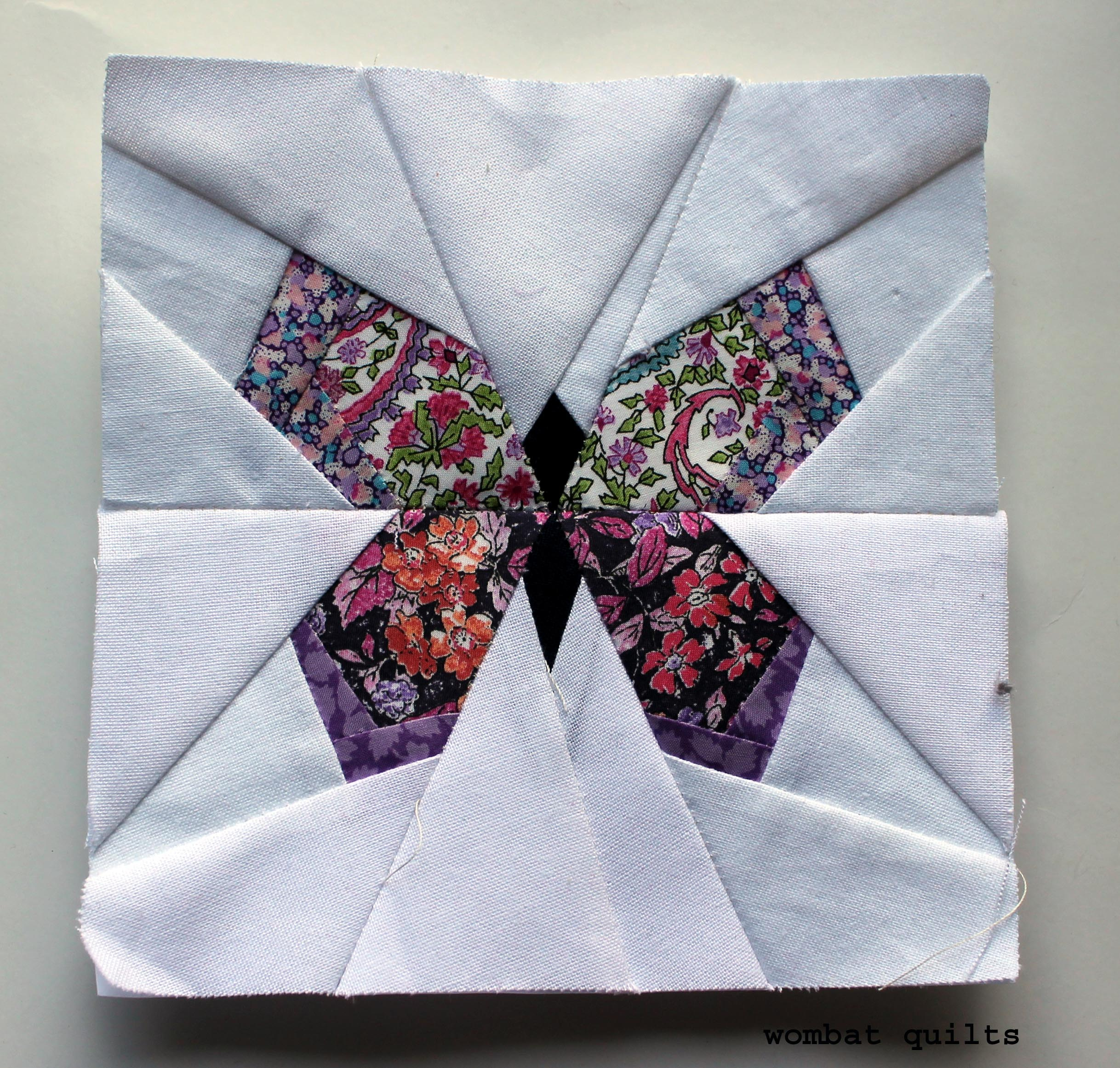 Free Paper Piecing Patterns | Wombat Quilts pertaining to Paper Piecing Patterns Free Printables