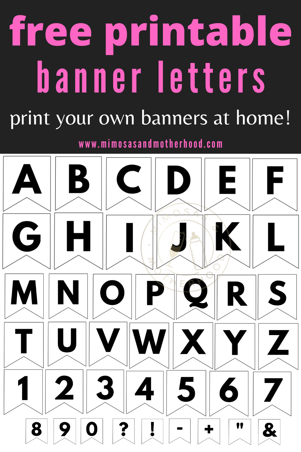 Free Printable Abc Banner Letters Template | Printable Banner intended for Printable Banner Letters Template Free