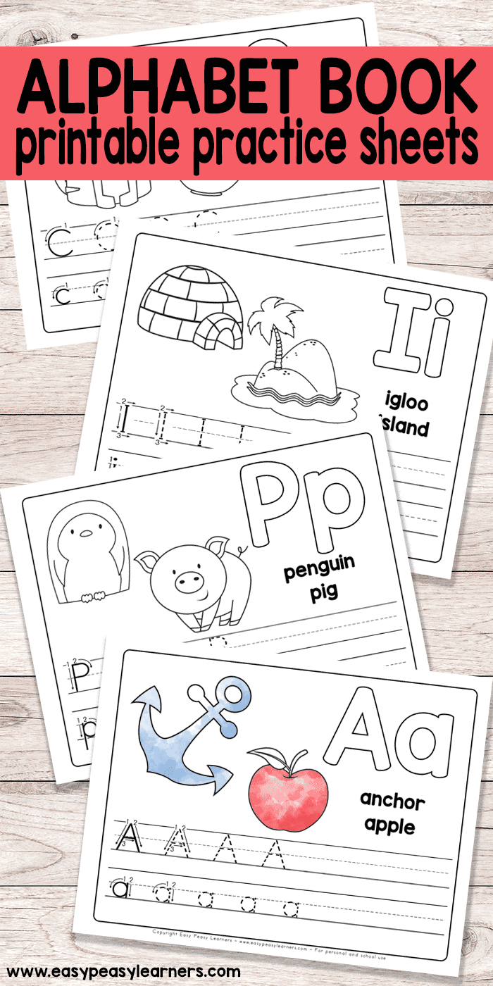 Free Printable Alphabet Book - Alphabet Worksheets For Pre-K And K regarding Free Printable Pre-K Reading Books