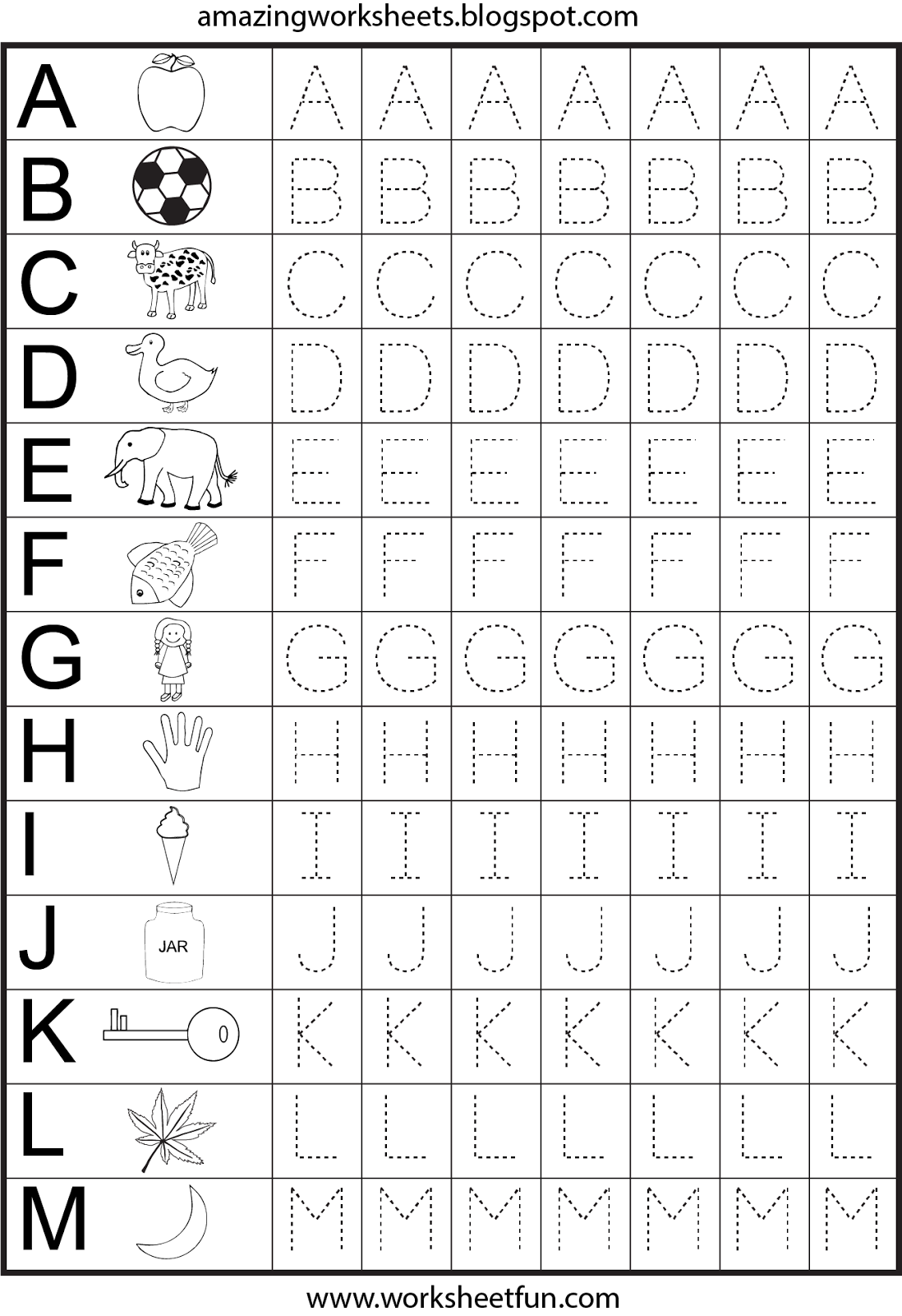 Free Printable Alphabet Tracing Worksheets inside Learning to Write Letters Free Printables