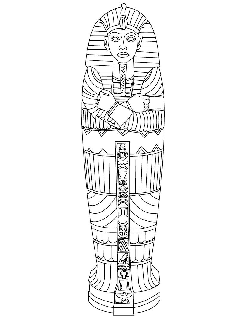 Free Printable Ancient Egypt Coloring Pages For Kids | Ancient regarding Free Printable Sarcophagus