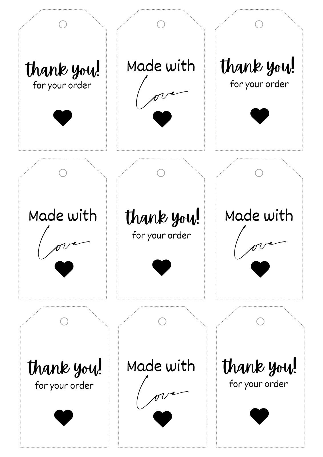 Free, Printable And Customizable Gift Tag Templates | Canva regarding Free Printable Thank You Tags For Birthday Favors