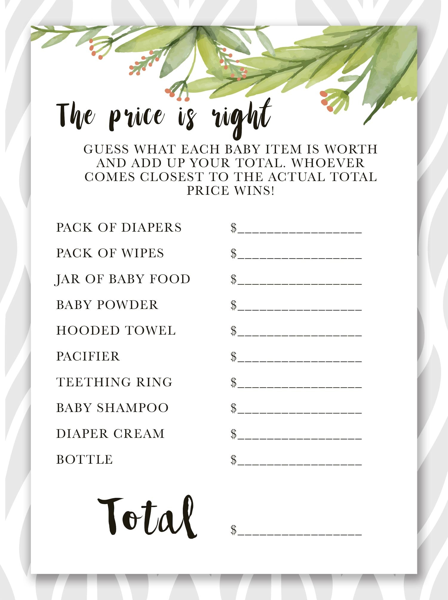 Free Printable Baby Shower Games - Colourpop Studio intended for Free Printable Templates for Baby Shower Games