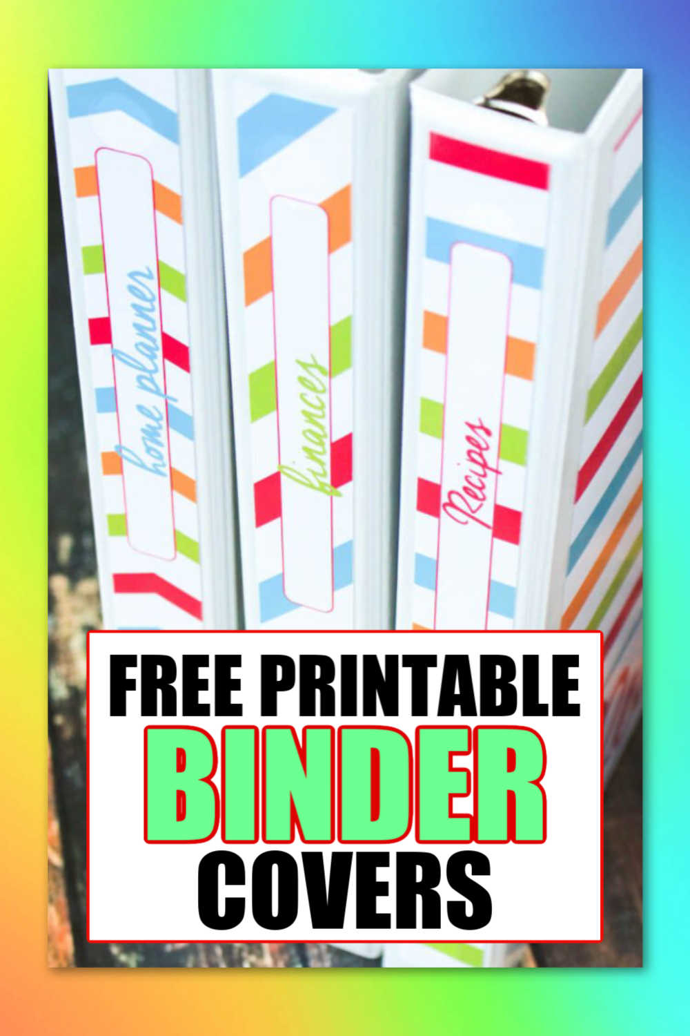 Free Printable Binder Covers To Organize Your Life - Savor + Savvy with Free Printable School Binder Covers