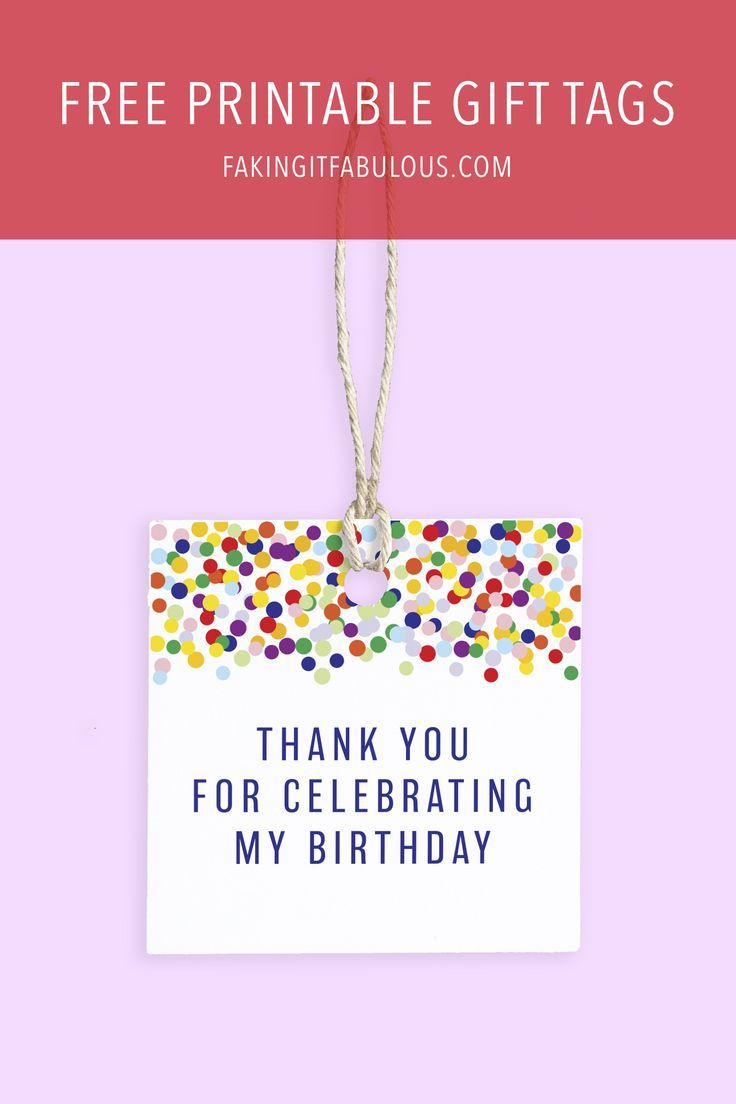 Free Printable Birthday Favor Gift Tags in Free Printable Thank You Tags For Birthday Favors