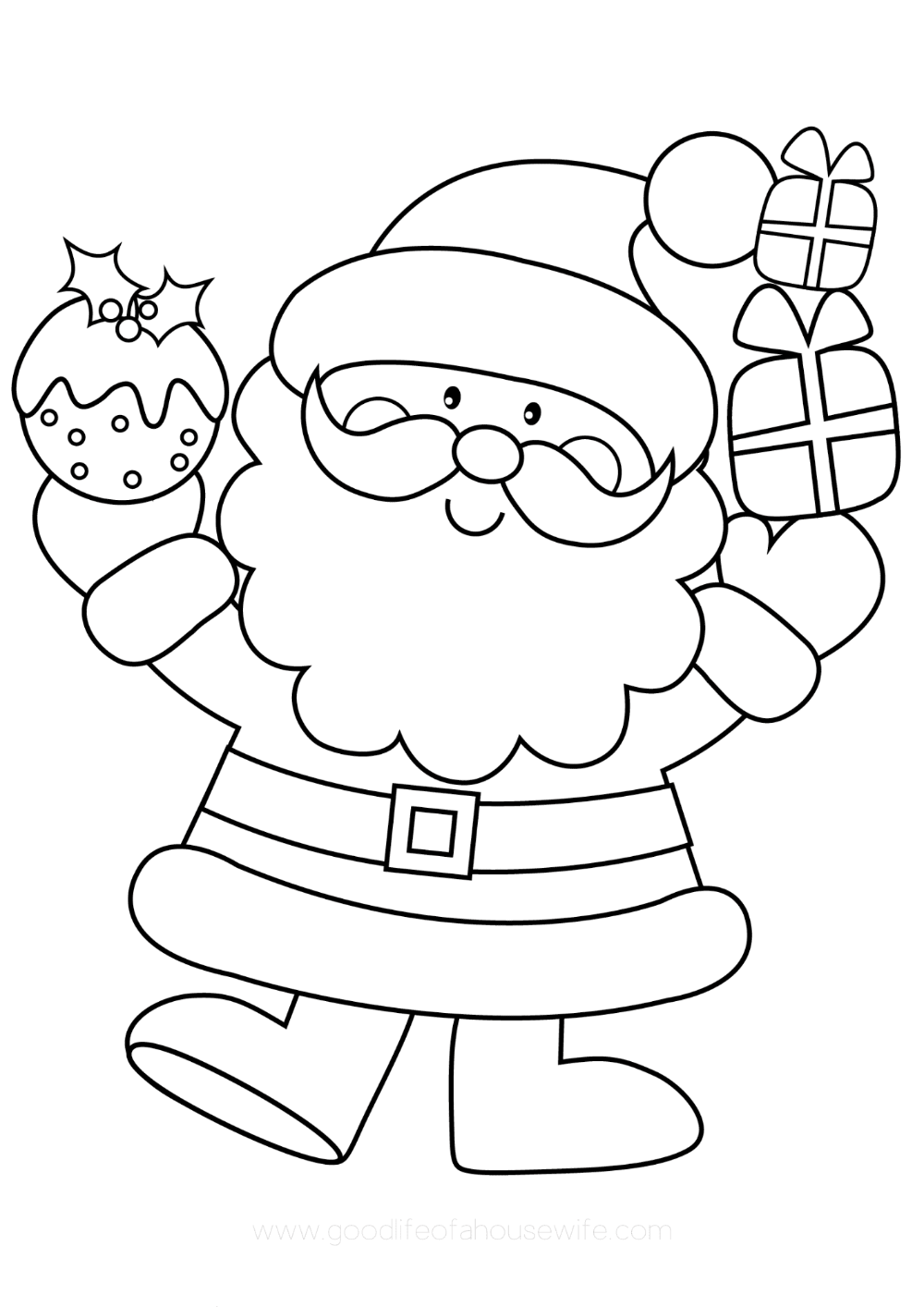 Free Printable Christmas Coloring Pages - Easy Fun For Everyone within Xmas Coloring Pages Free Printable