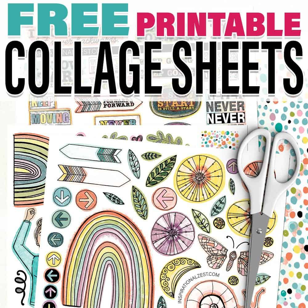 Free Printable Collage Sheets | Move Forward Color • Inspirational within Free Printable Picture Collage