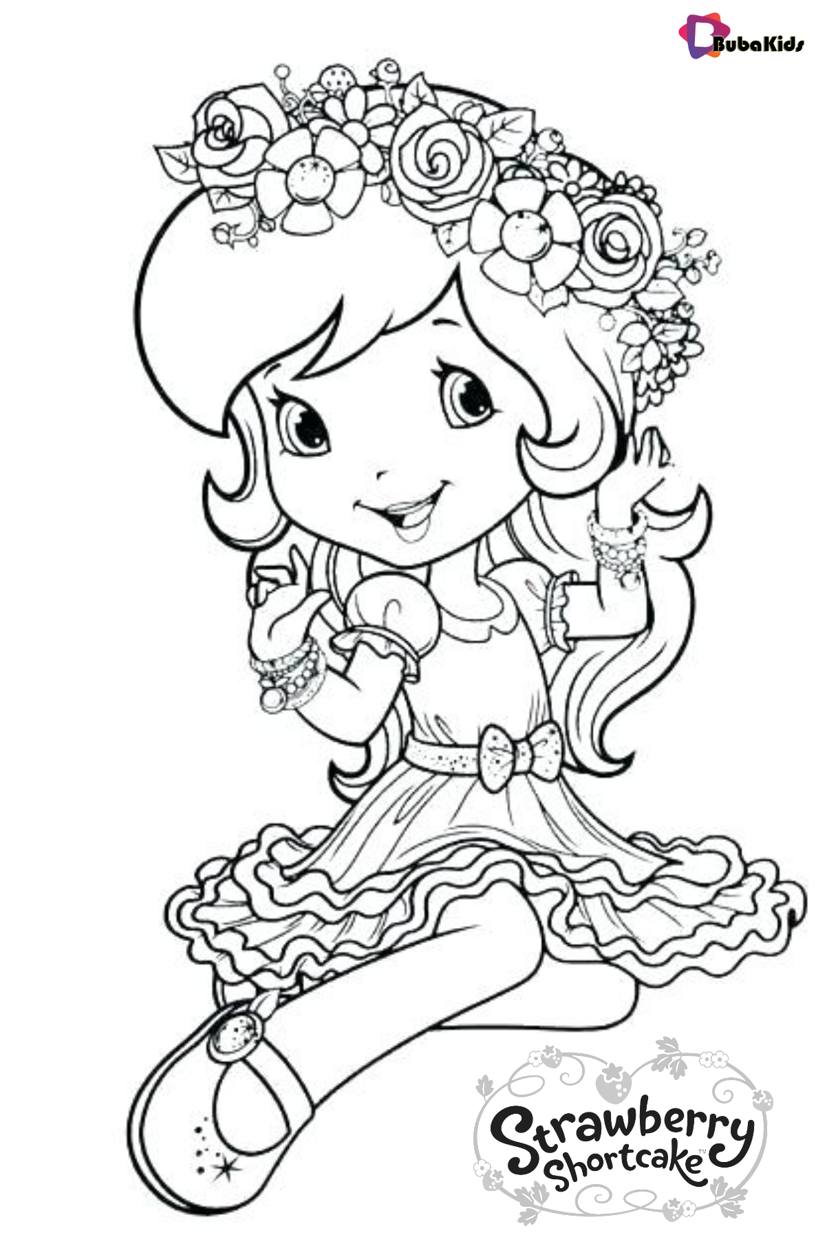 Free Printable Coloring Page Strawberry Shortcake. | Bubakids with Strawberry Shortcake Coloring Pages Free Printable