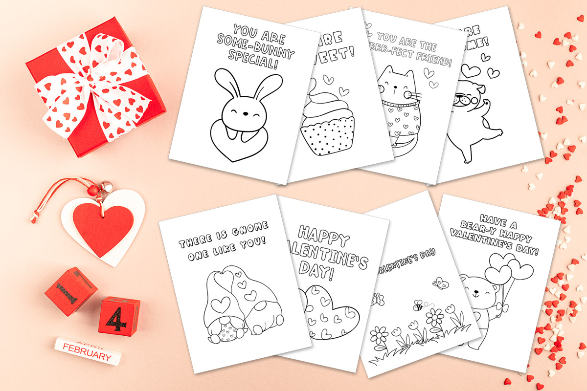 Free Printable Coloring Valentines Day Cards For Kids within Free Printable Valentines Cards For Son