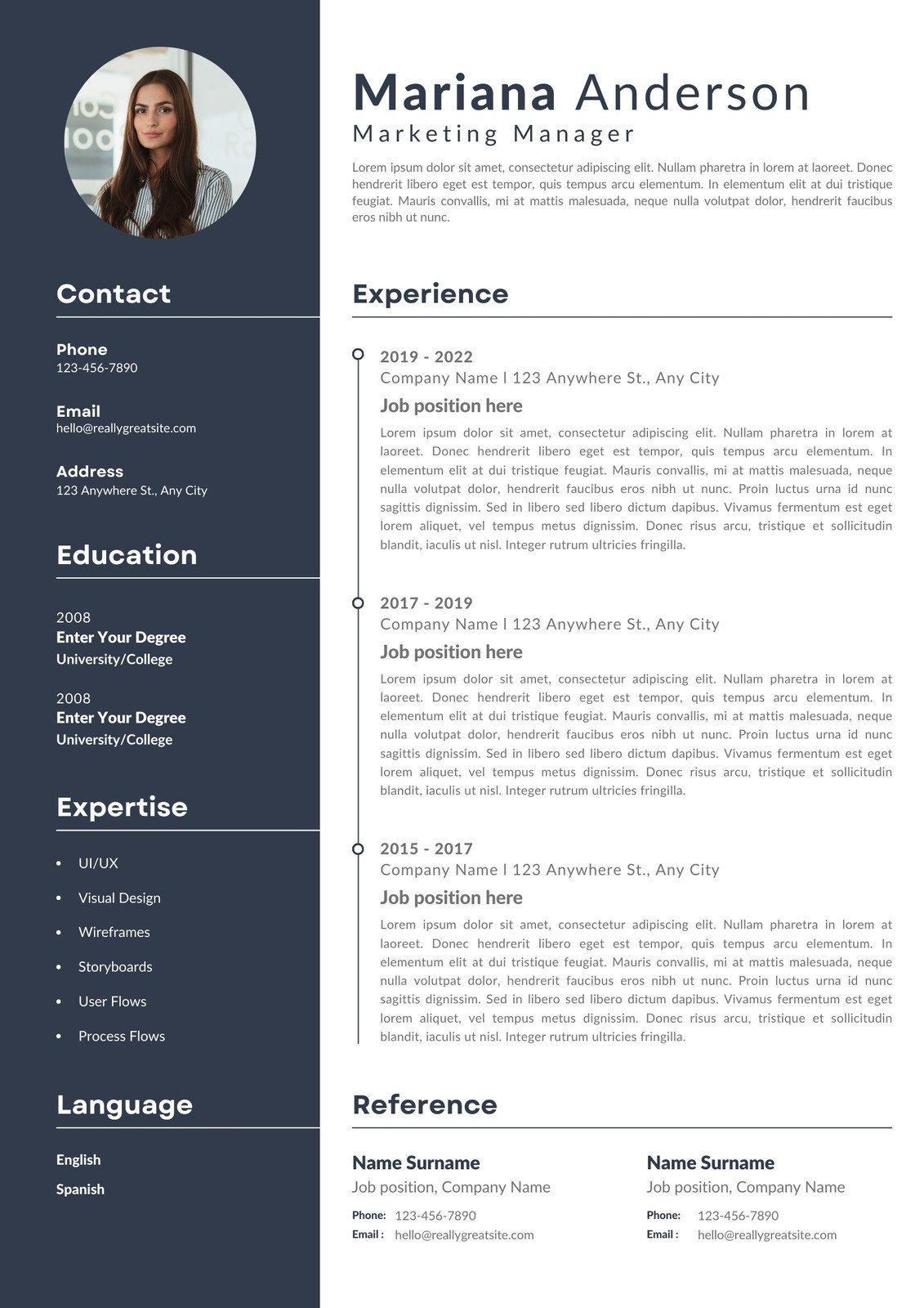 Free, Printable, Customizable Creative Resume Templates | Canva regarding Free Printable Resume