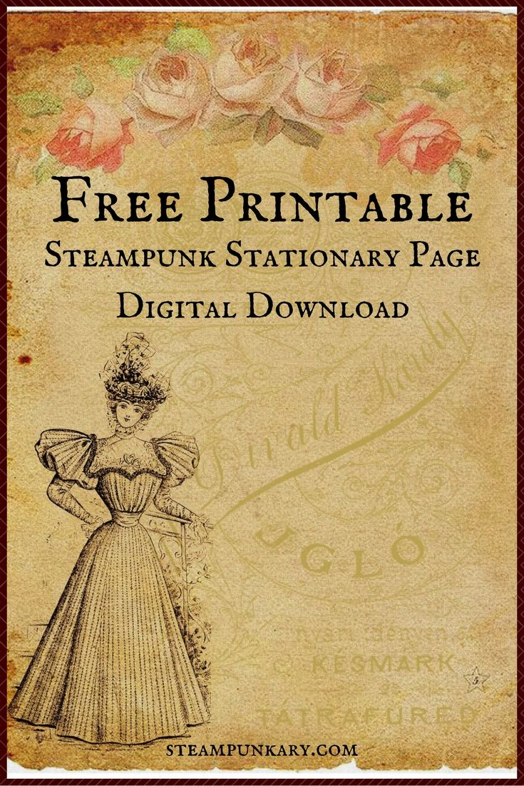 Free Printable Digital Download Stationary Page | Free Printable regarding Free Printable Vintage Stationary