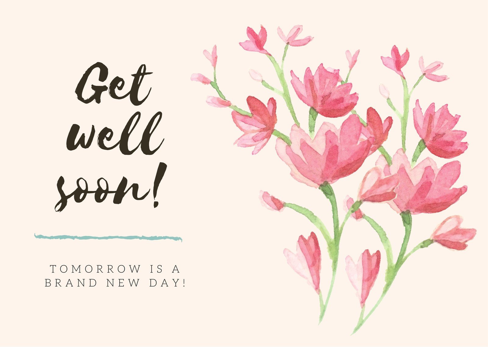 Free, Printable, Editable Get Well Soon Card Templates | Canva intended for Free Printable Get Well Soon Cards