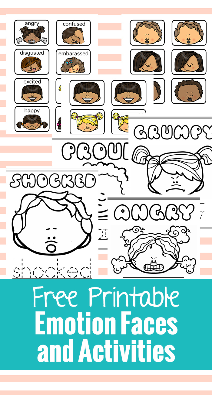 Free Printable Emotion Faces And Activities - Natural Beach Living with regard to Free Printable Pictures Of Emotions