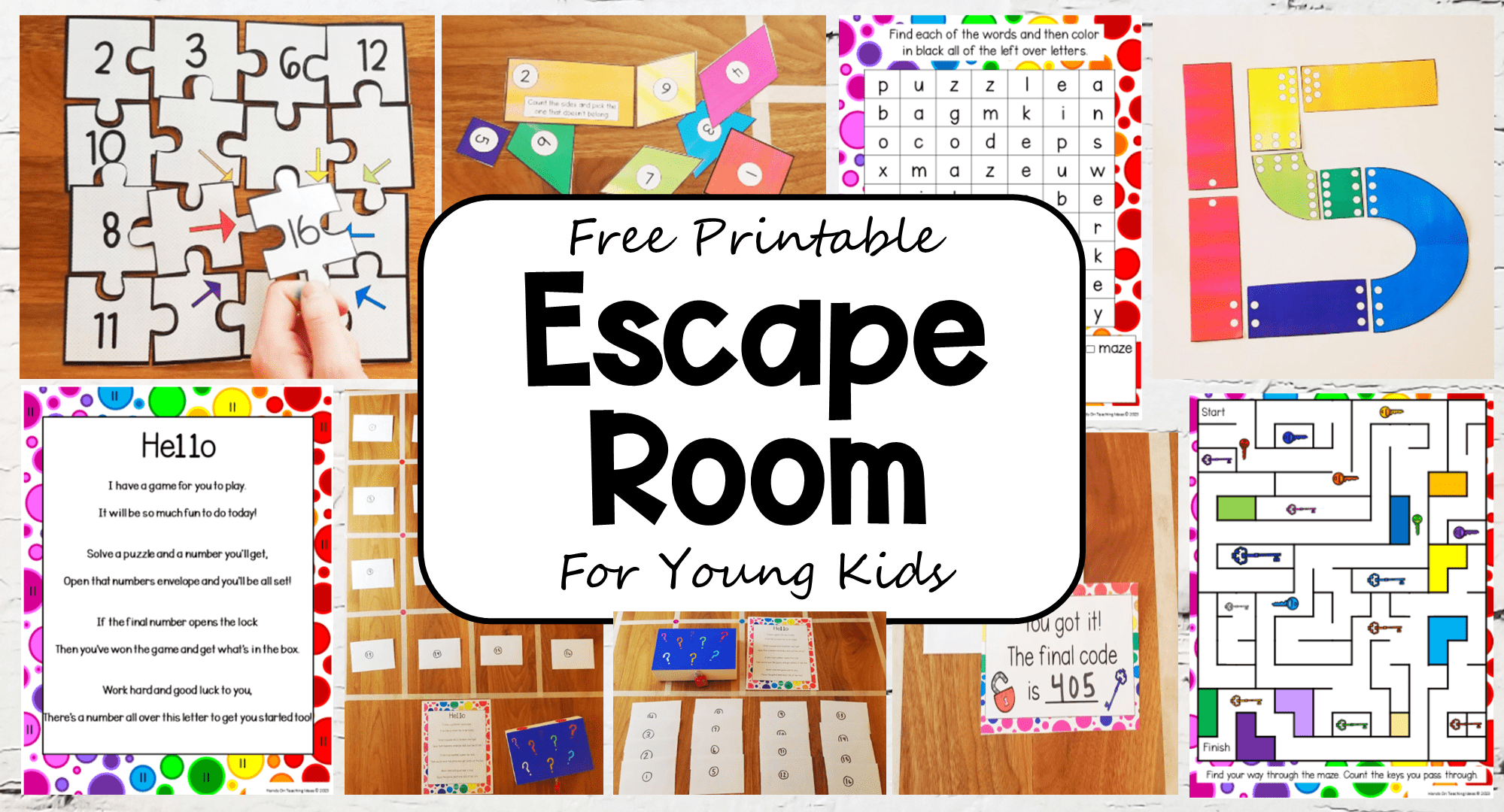 Free Printable Escape Room For Young Kids - regarding Printable Escape Room Free