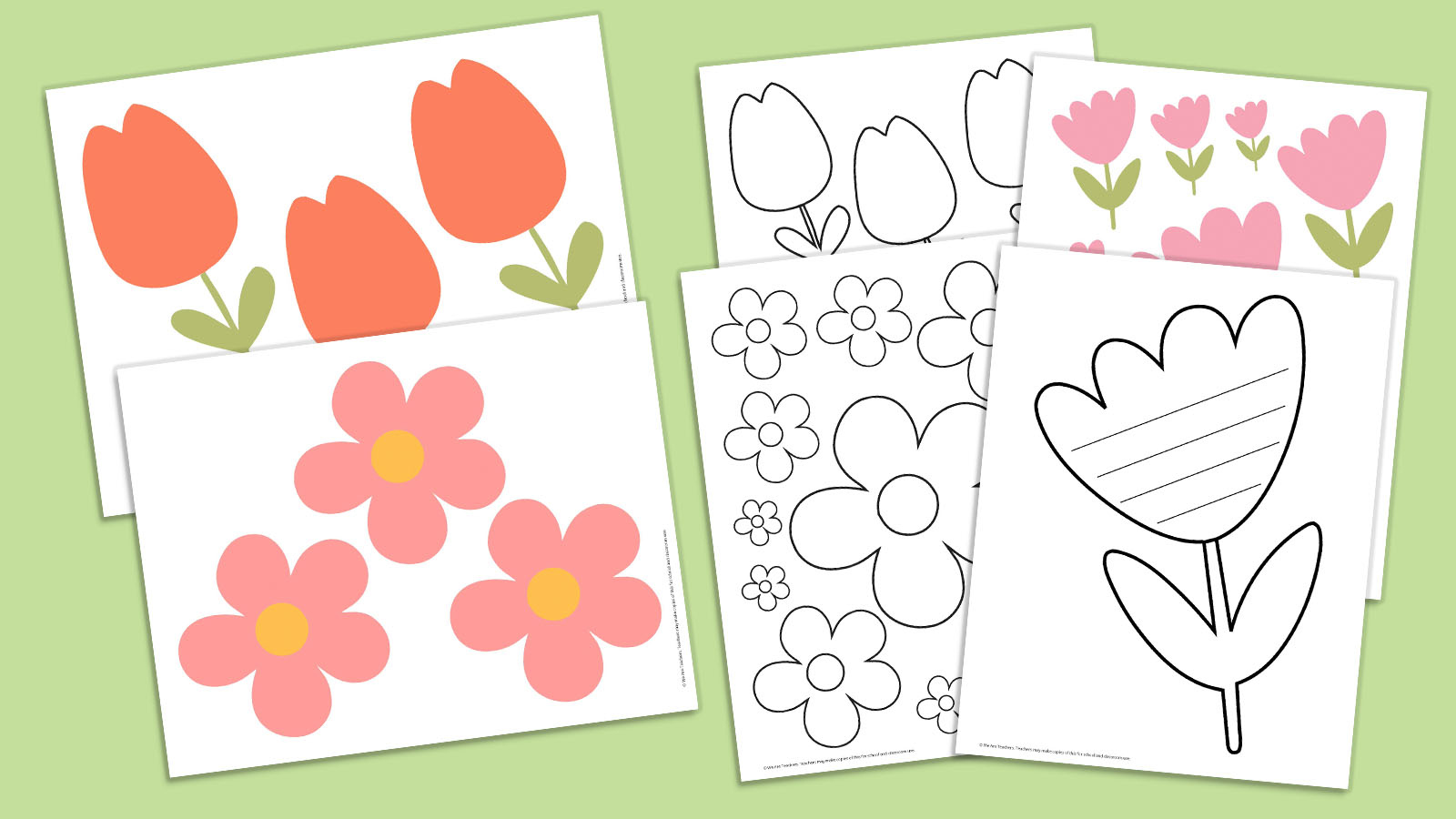 Free Printable Flower Template inside Free Printable Flower Template