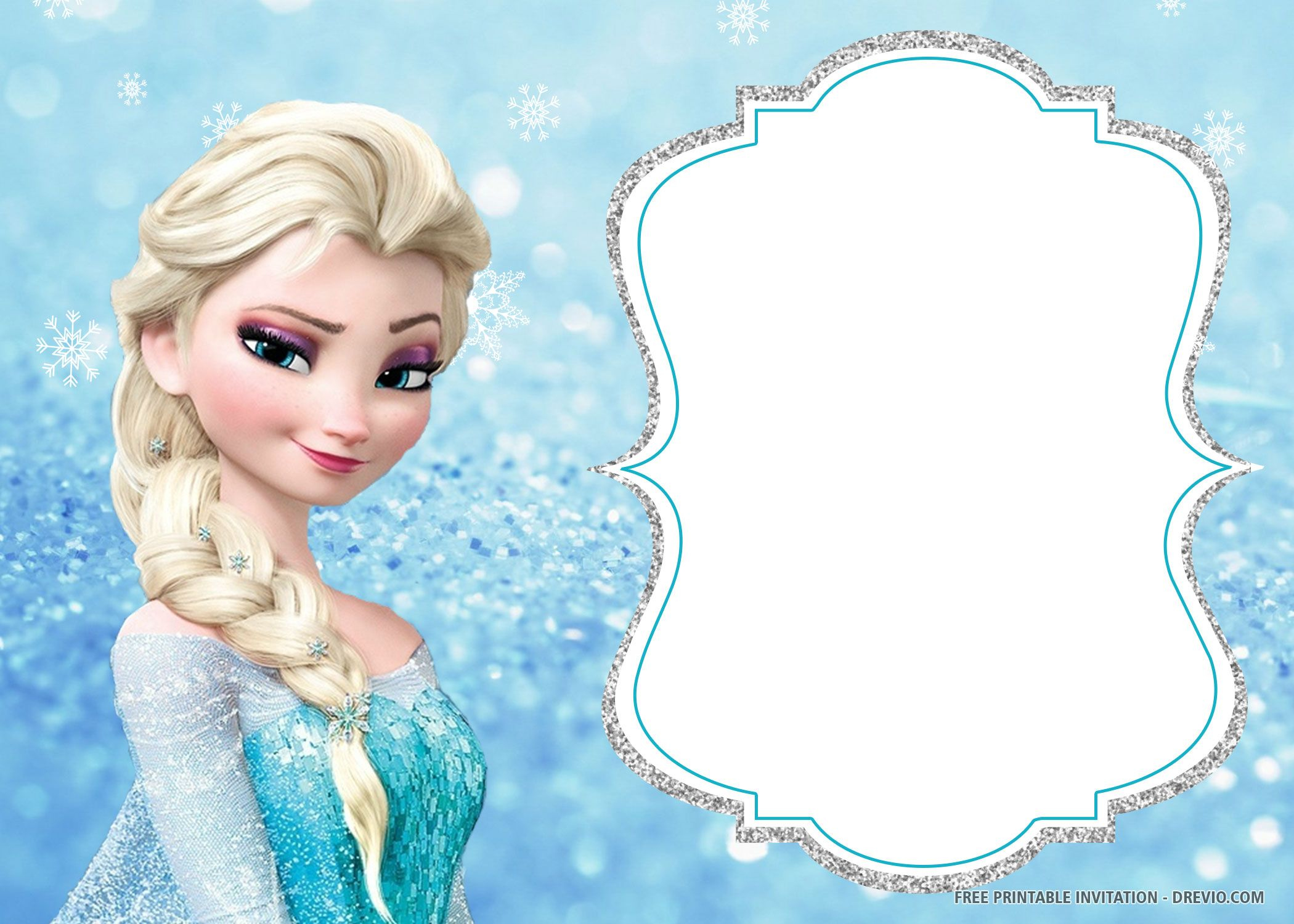 Free Printable Frozen Birthday Invitation Templates within Free Printable Frozen Birthday Cards