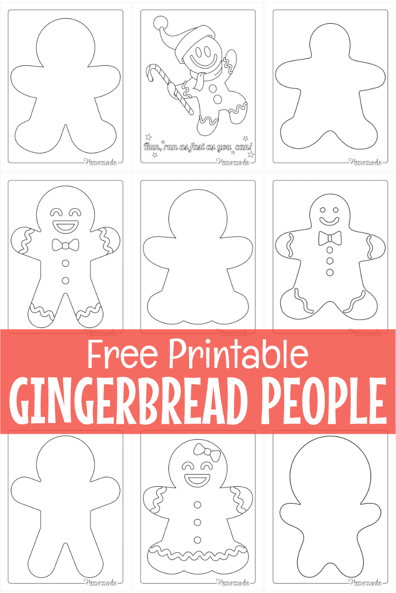 Free Printable Gingerbread Man Templates &amp;amp; Coloring Pages throughout Gingerbread Template Free Printable