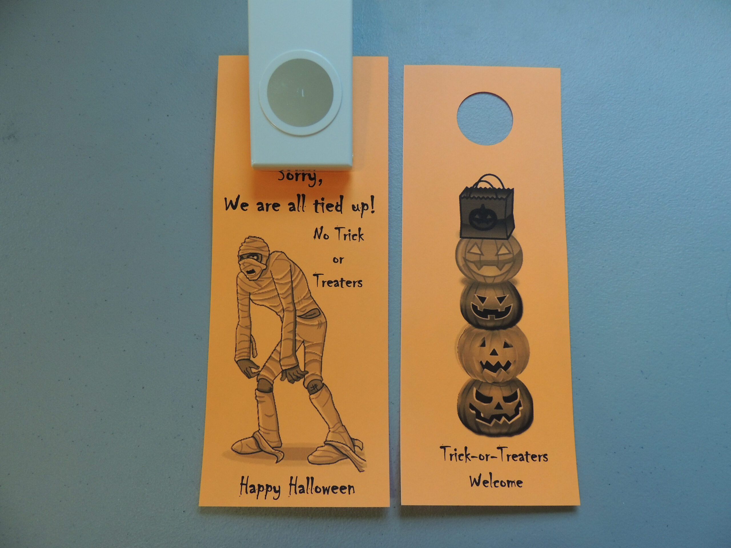 Free Printable Halloween Door Hanger – Premier Residential intended for Halloween Door Hangers Free Printable