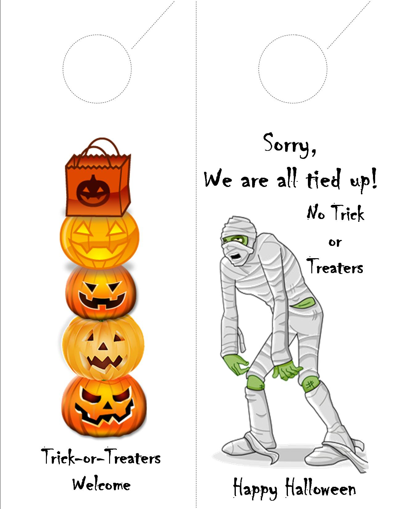 Free Printable Halloween Door Hanger – Premier Residential intended for Halloween Door Hangers Free Printable