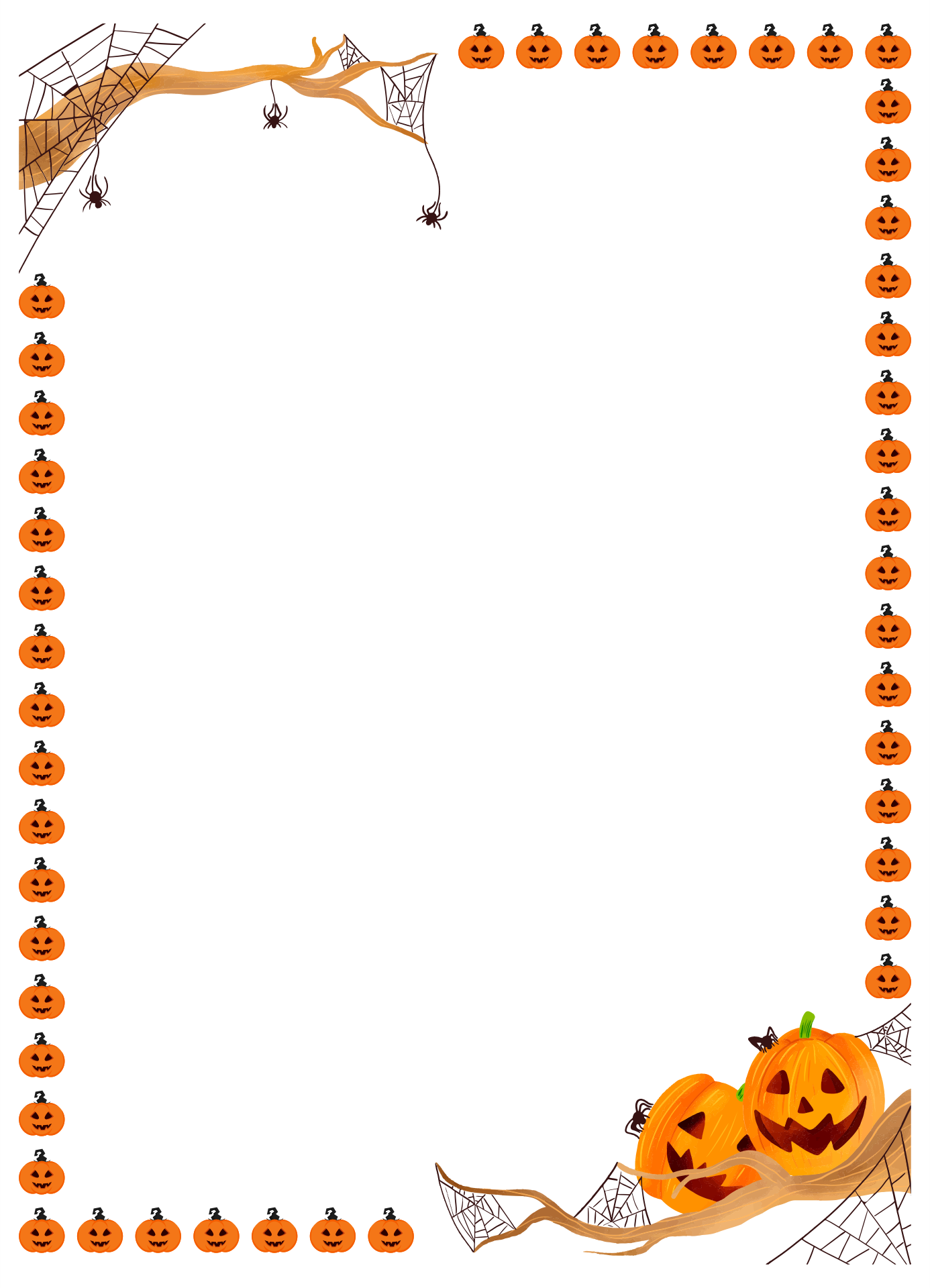 Free Printable Halloween Stationery Borders within Free Printable Halloween Stationery Borders