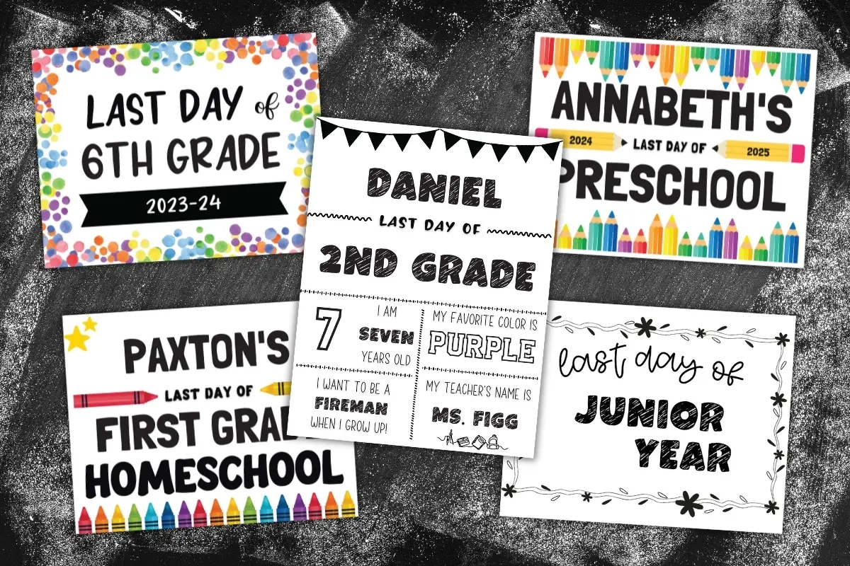 Free Printable Last Day Of School Signs (Editable Pdf!) throughout Free Printable Last Day Of School Signs 2025 2025