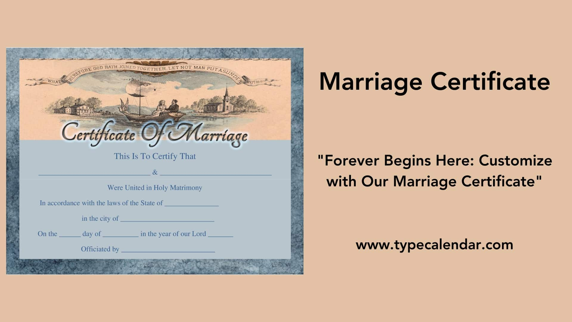 Free Printable Marriage Certificate Templates [Word, Pdf] Editable with regard to Free Printable Wedding Certificates