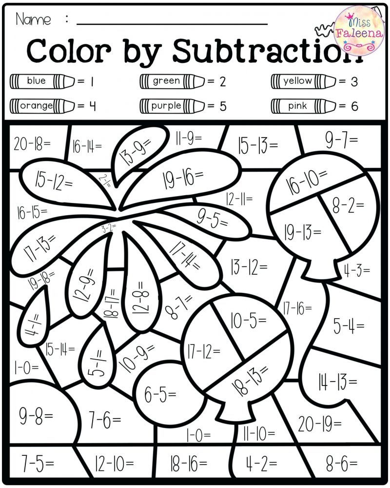 Free Printable Math Coloring Worksheets For 1St Grade | Fun Math with Free Printable Math Coloring Sheets