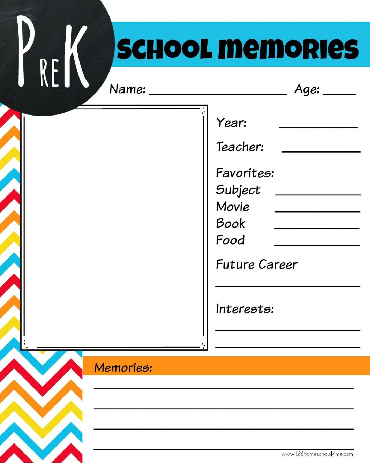 Free Printable Memory Book - 123 Homeschool 4 Me in Free Printable Memory Book Templates