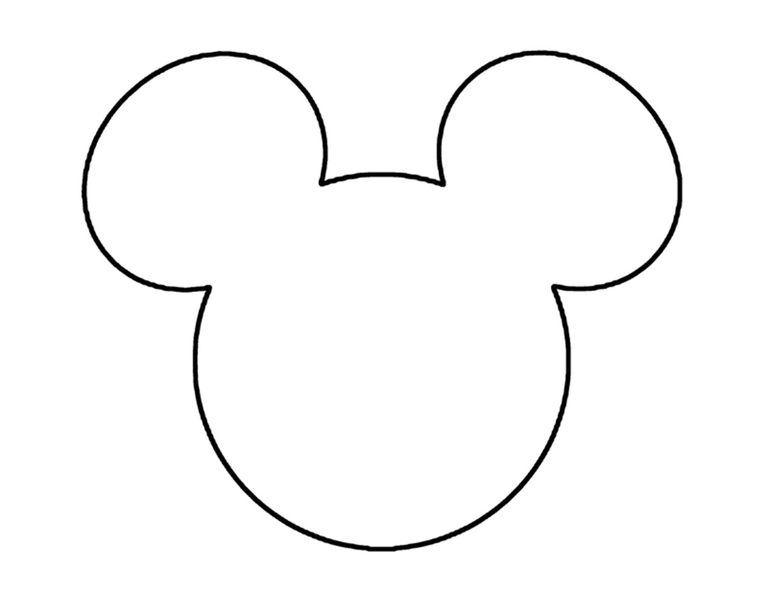 Free Printable Mickey Mouse Silhouette intended for Free Printable Mickey Mouse Head