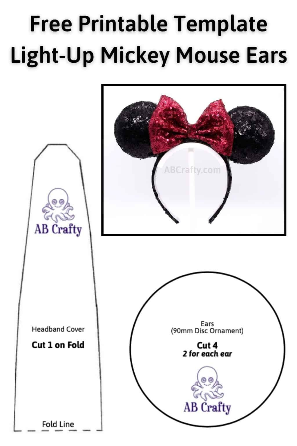 Free Printable Minnie Mouse Ears Template within Free Printable Minnie Mouse Ears Template