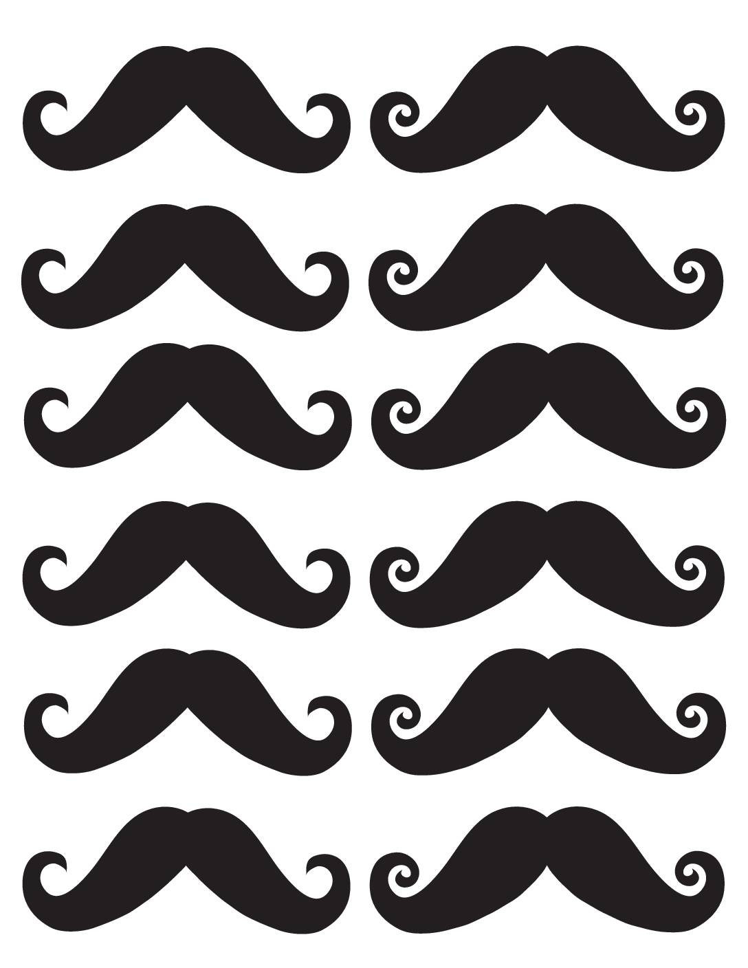 Free Printable Mustache Coloring Pages And More | Lil Shannie in Free Printable Mustache