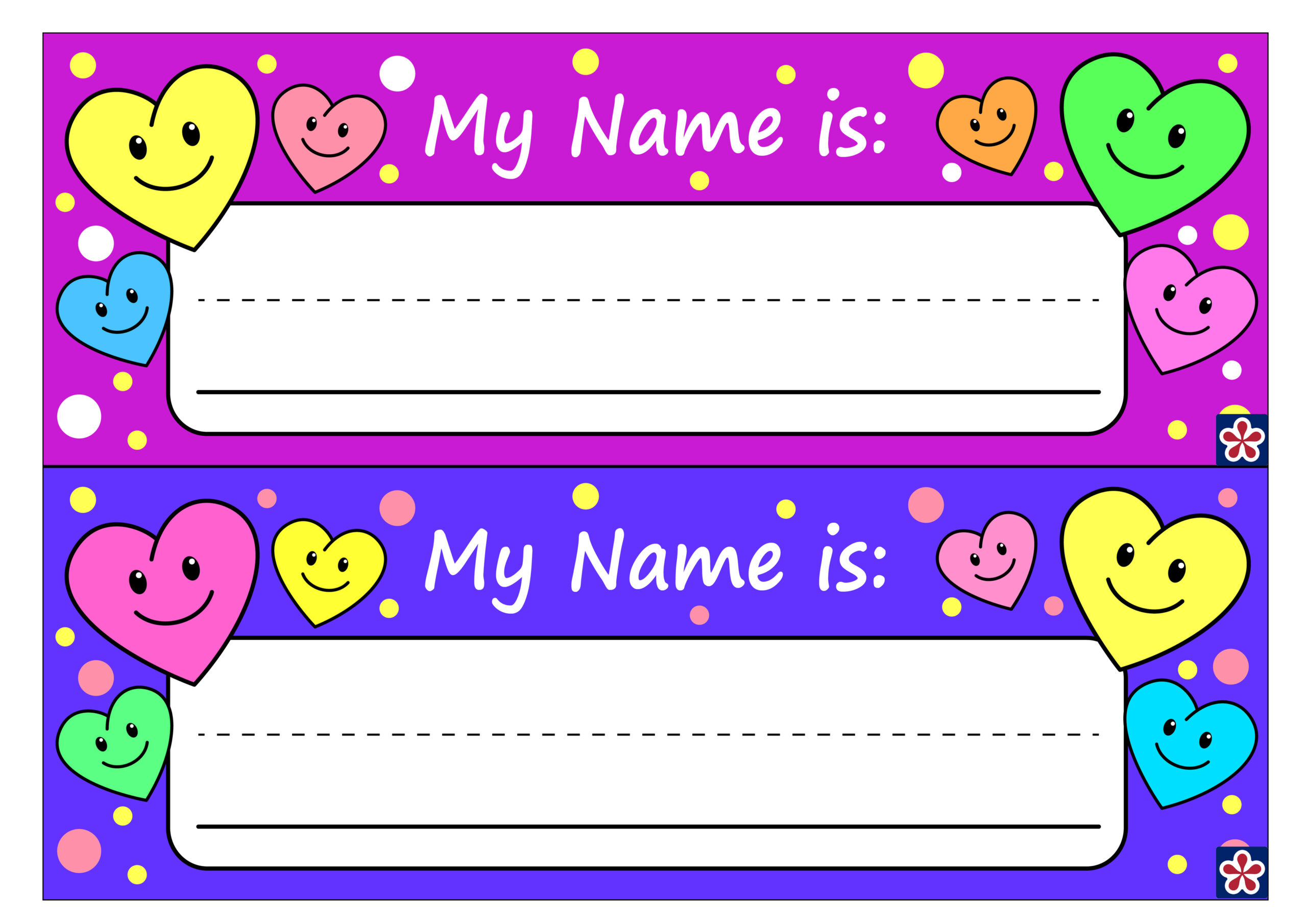 Free Printable Name Tags For Preschoolers. Teachersmag intended for Free Printable Name Tags For Preschoolers