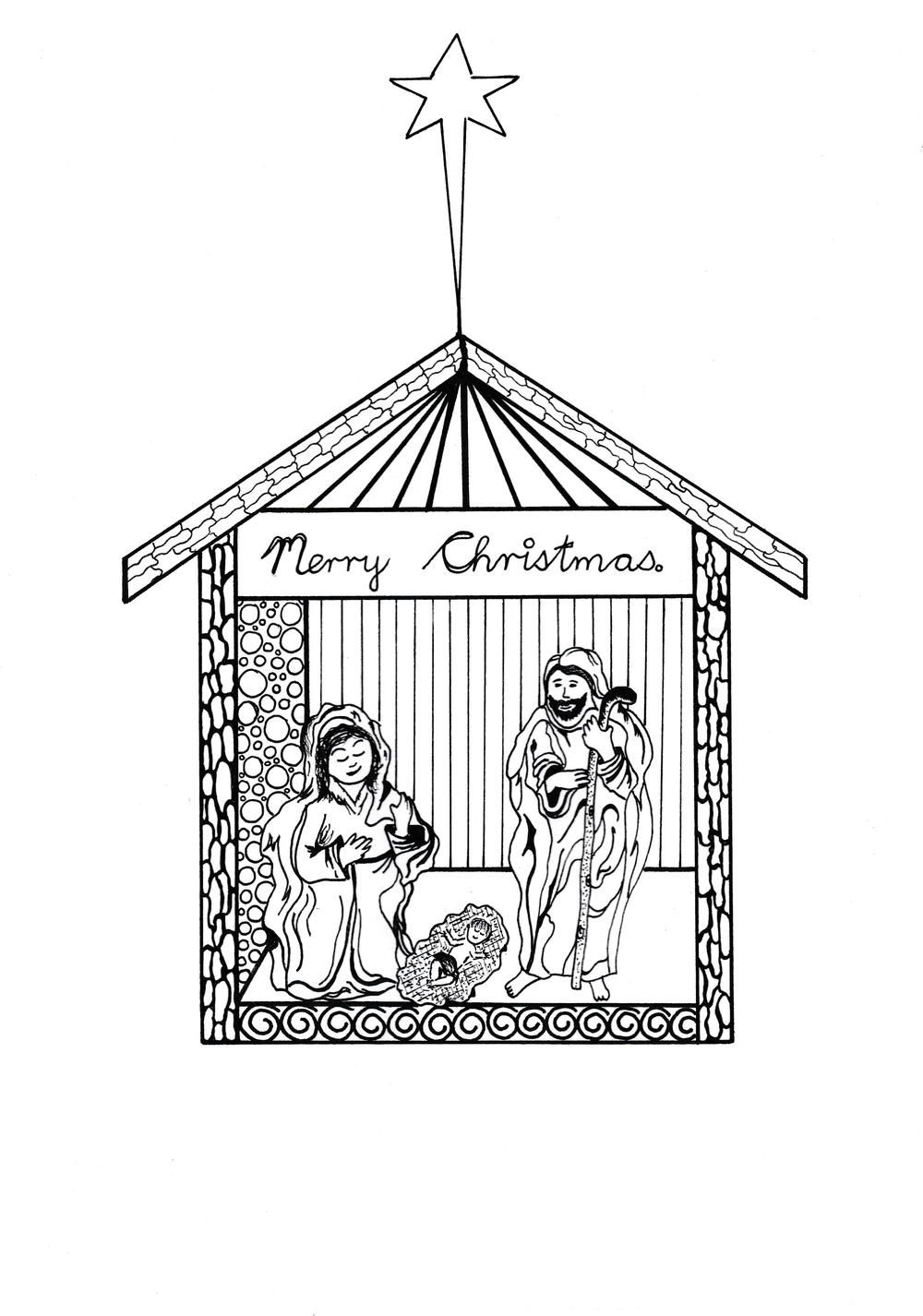 Free Printable Nativity Scene Coloring Pages | Nativity Coloring with regard to Free Printable Pictures Of Nativity Scenes