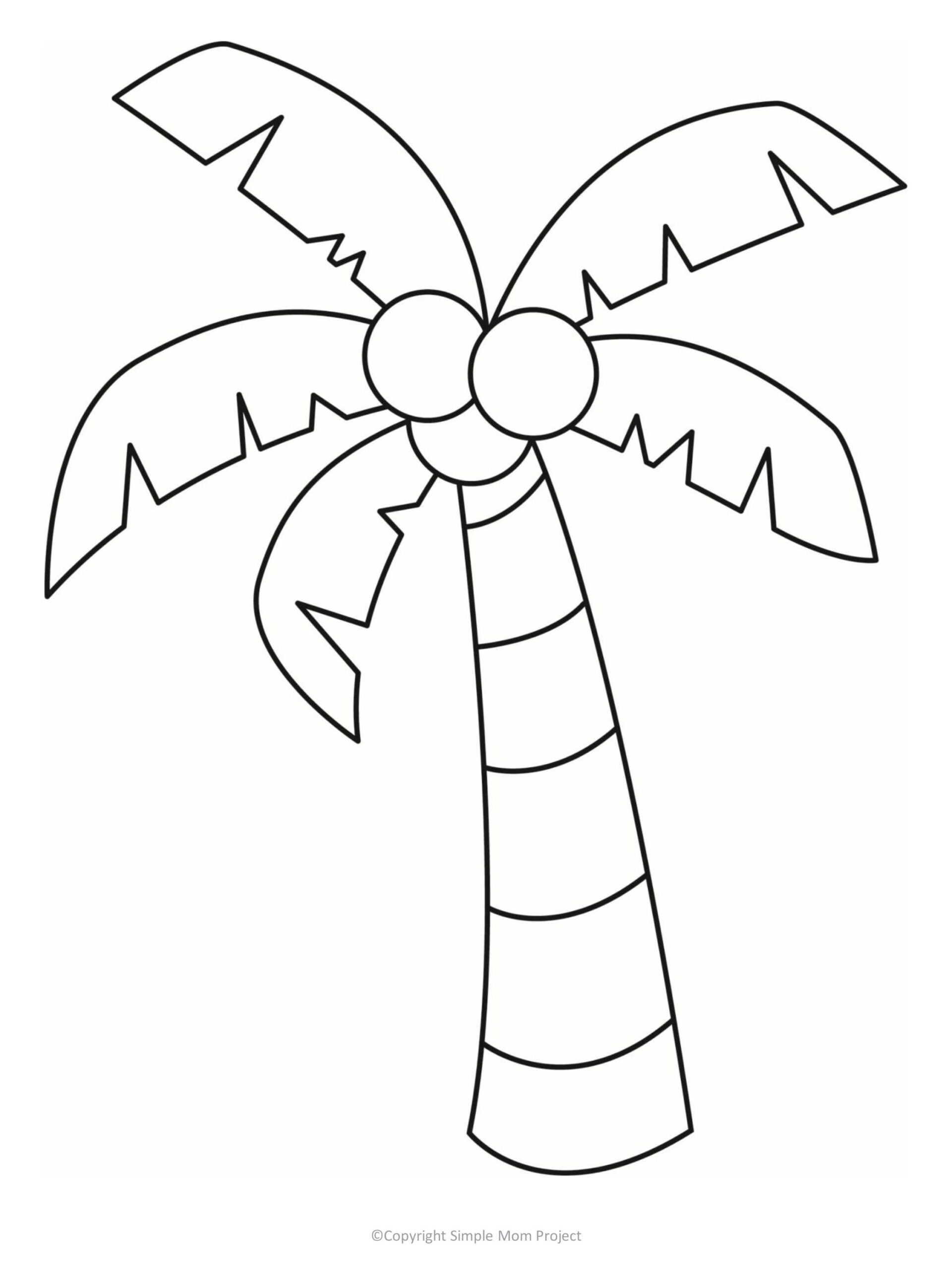 Free Printable Palm Tree Template regarding Free Printable Palm Tree Template