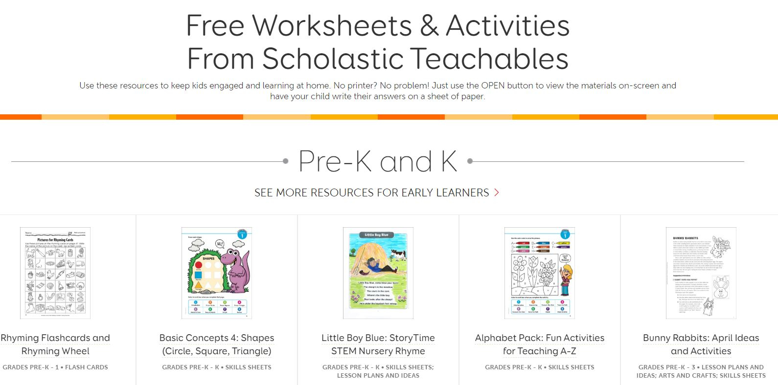 Free Printable Resources From Scholastic in Scholastic Free Printables