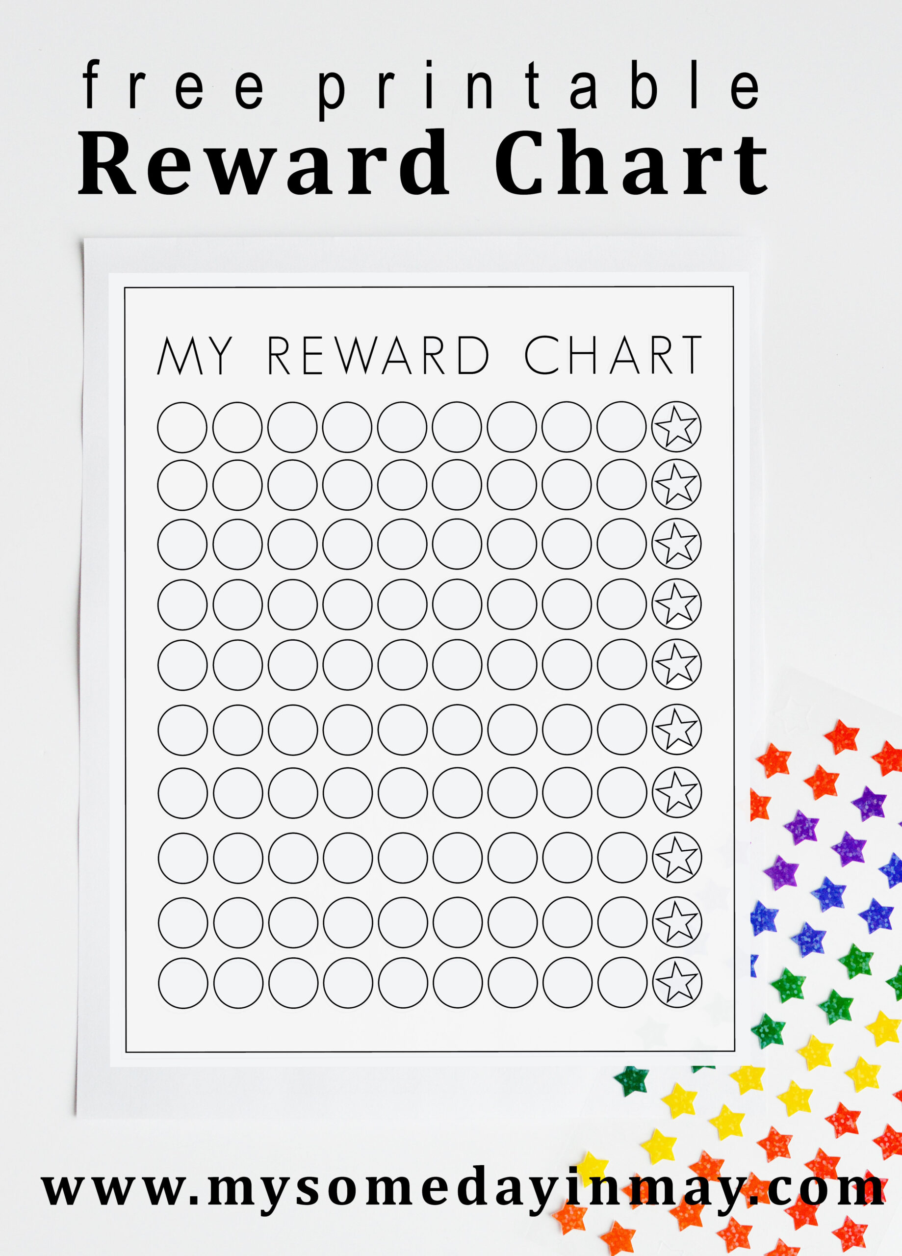 Free Printable Reward Chart in Free Printable Reward Charts