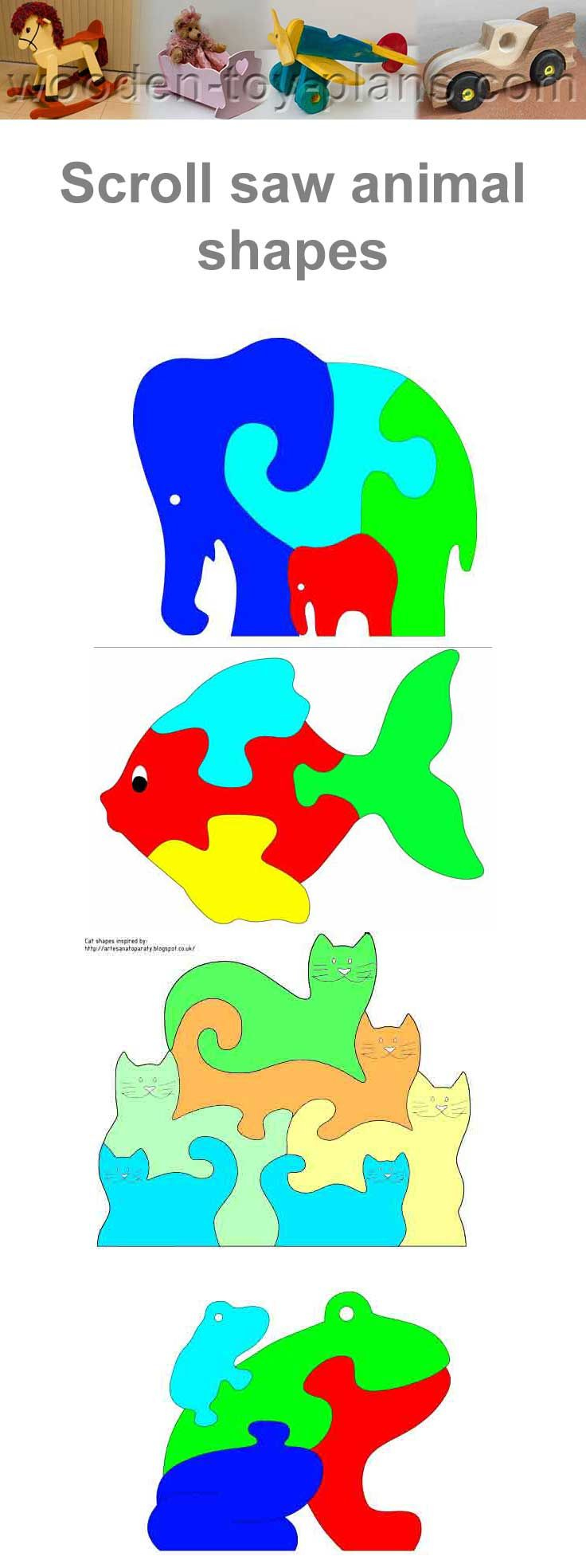 Free Printable Scroll Saw Puzzle Patterns In Animal Shapes | Arte for Free Printable Scroll Saw Patterns