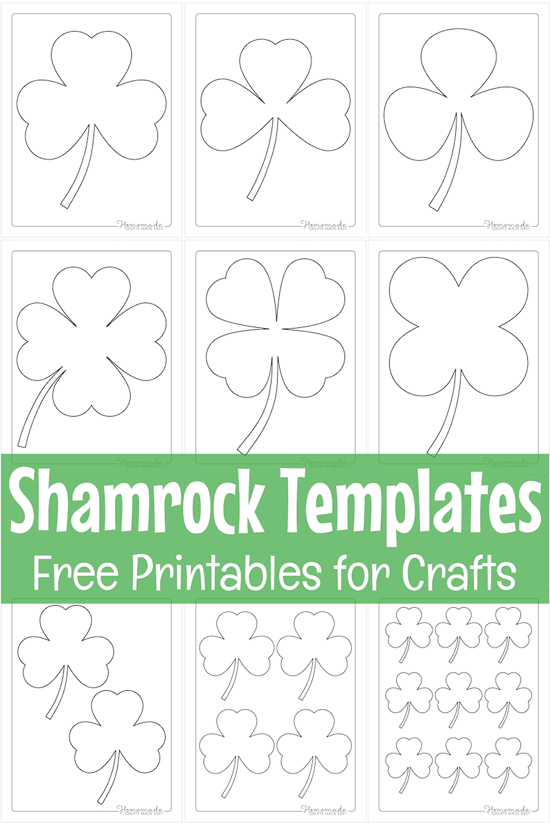 Free Printable Shamrock Templates - Small, Medium, Large with regard to Shamrock Template Free Printable