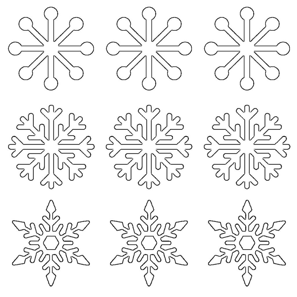 Free Printable Snowflake Templates with Free Printable Snowflakes