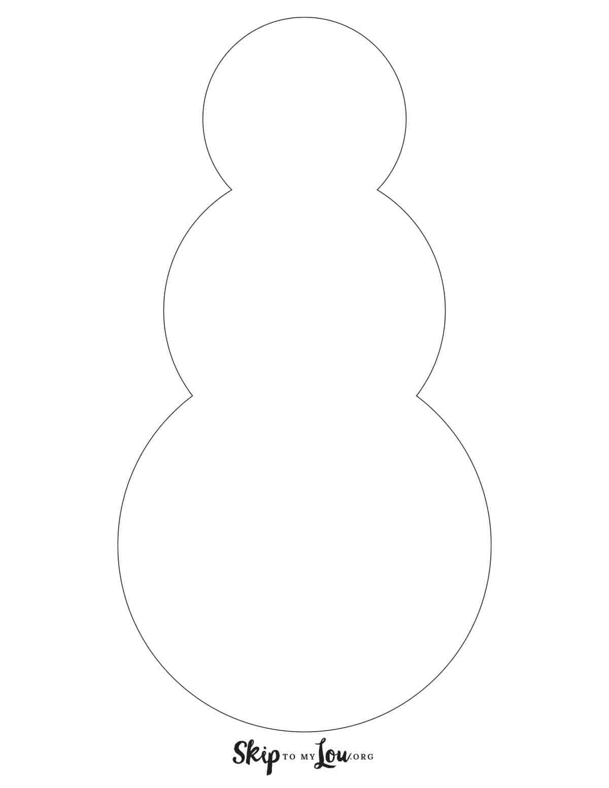 Free Printable Snowman Templates For Crafts | Skip To My Lou for Free Printable Snowman Patterns