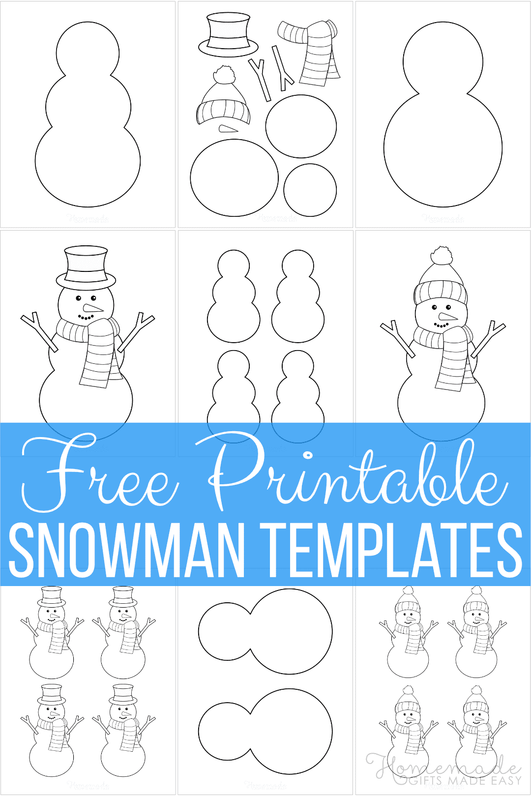 Free Printable Snowman Templates For Crafts | Snowman Coloring within Free Printable Snowman Patterns