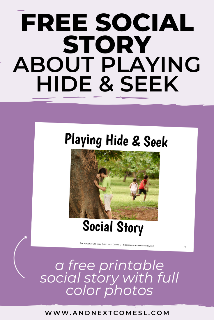 Free Printable Social Story About Playing Hide &amp;amp; Seek | And Next throughout Free Printable Social Stories for Kids