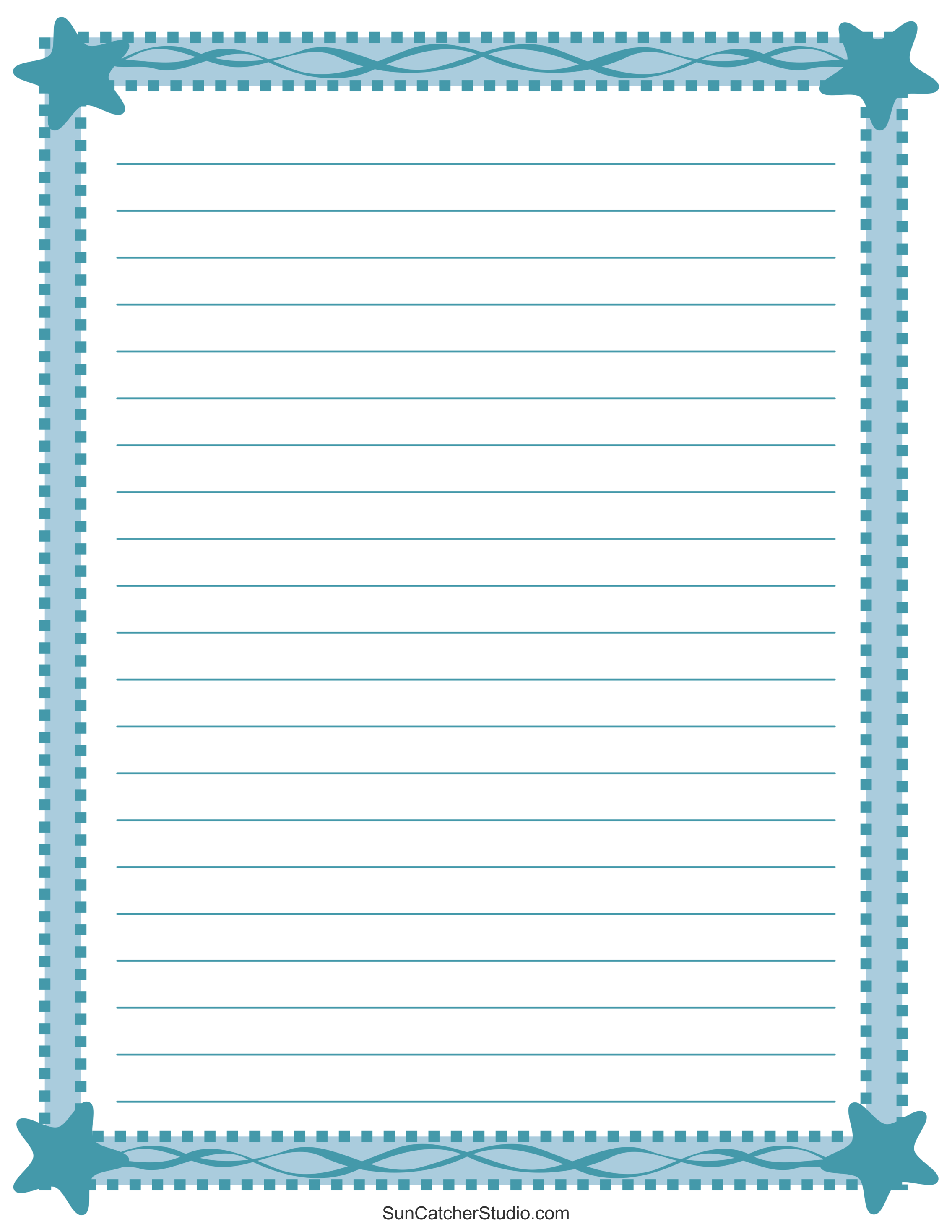 Free Printable Stationery And Lined Letter Writing Paper – Diy regarding Free Printable School Stationery Borders