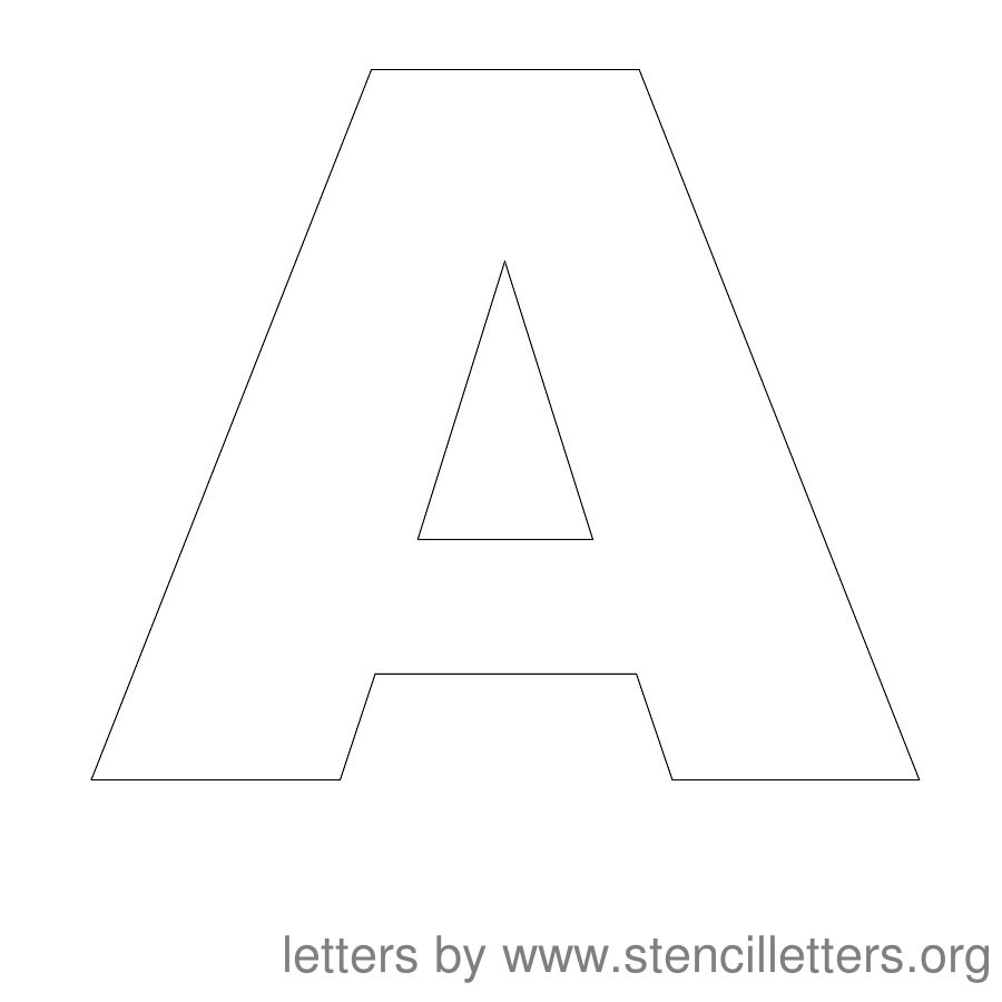 Free Printable Stencil Letters - Stencil Letters Org throughout One Inch Stencils Printable Free