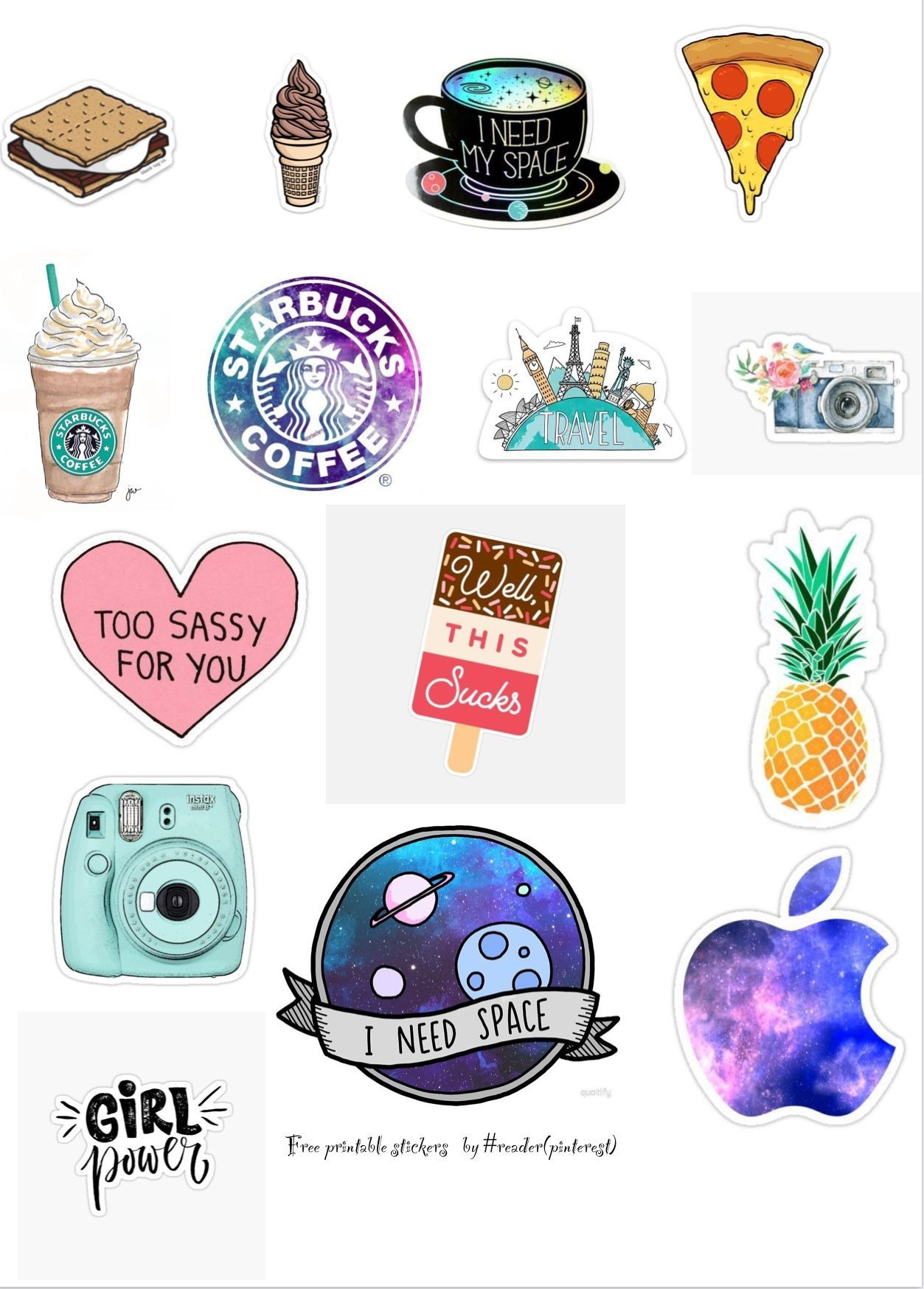 Free Printable Stickers | Cute Stickers For Scrapbooking with Free Printable Tumblr Stickers