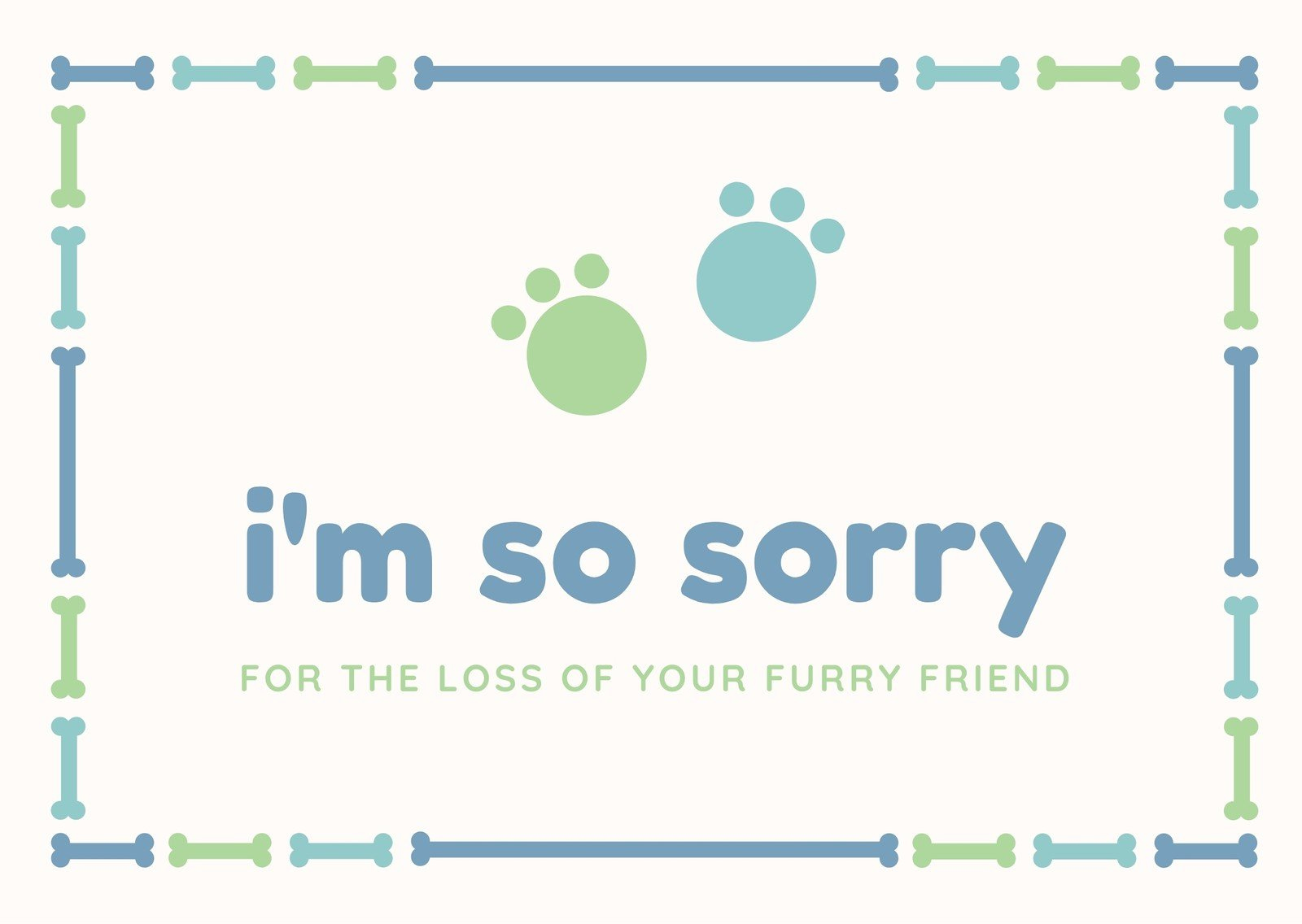 Free Printable Sympathy Card Templates To Customize | Canva intended for Free Printable Sympathy Card for Loss of Pet