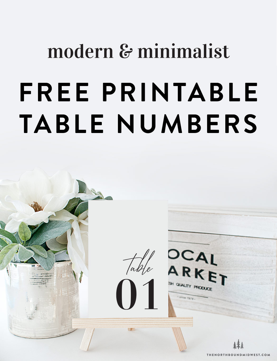 Free Printable Table Numbers | Modern &amp; Minimalist | 1-30 inside Free Printable Table Numbers 1-30