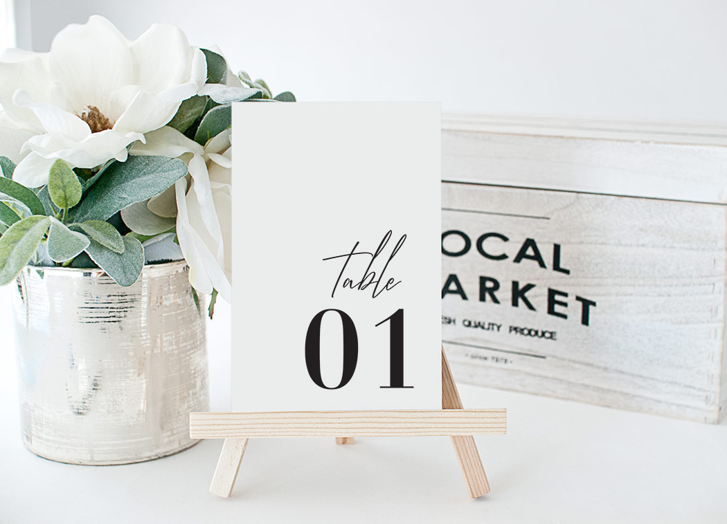 Free Printable Table Numbers | Modern &amp;amp; Minimalist | 1-30 intended for Free Printable Table Numbers 1-30