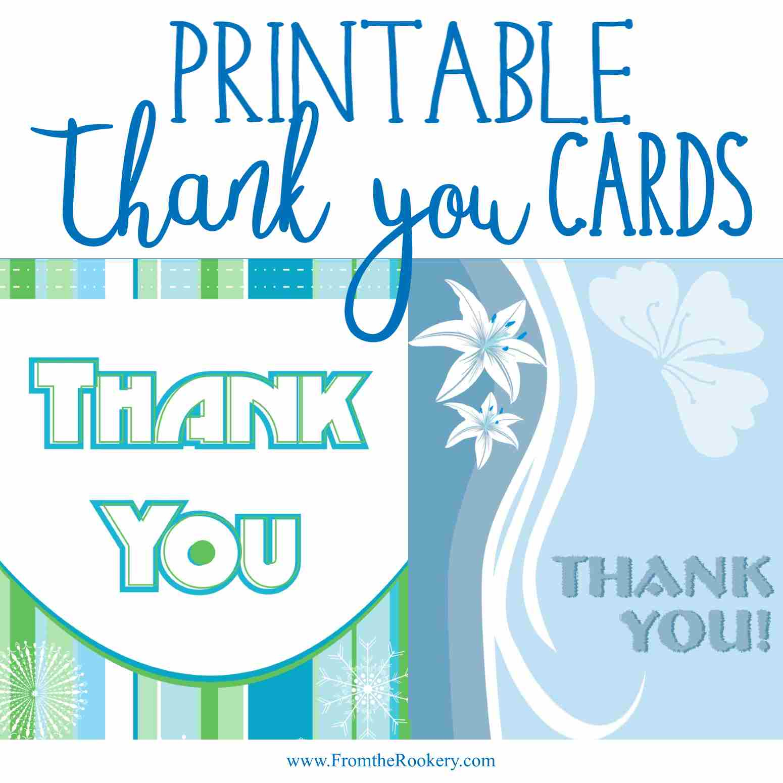 Free Printable Thank You Cards with Free Printable Thank You Cards